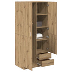 Garderobe Artisan Eik 80X52X180 Cm Konstruert Tre