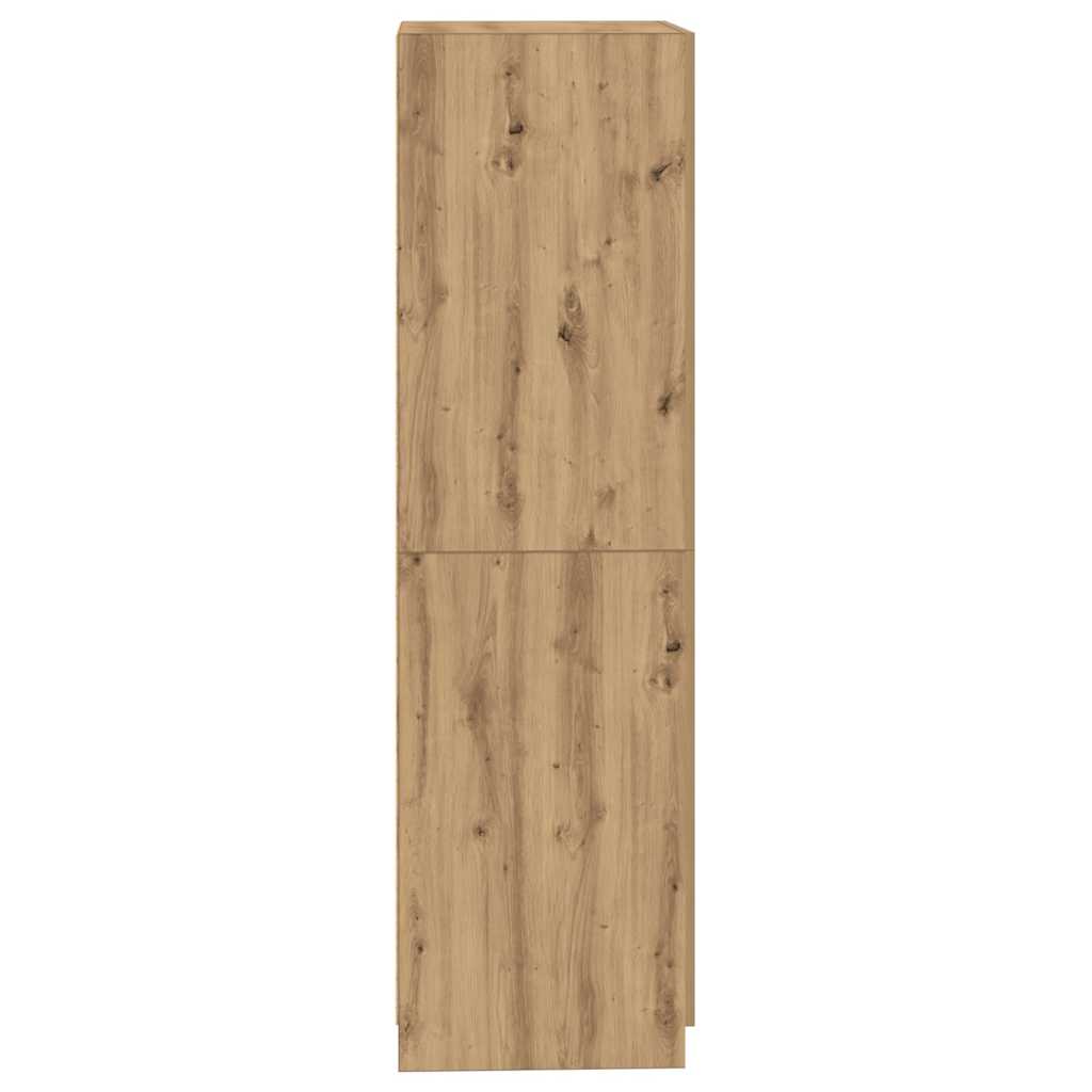 Garderobe Artisan Eik 80X52X180 Cm Konstruert Tre