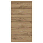 Skjenk Med 6 Skuffer Artisan Eik 50X34X96 Cm Konstruert Tre