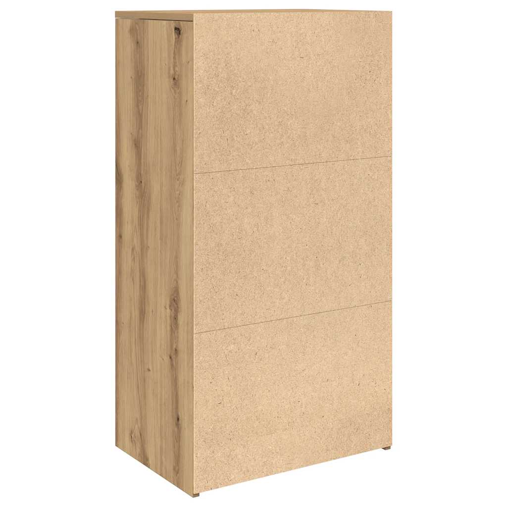 Skjenk Med 6 Skuffer Artisan Eik 50X34X96 Cm Konstruert Tre
