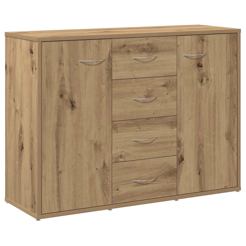 Skjenk Artisan Eik 88X30X64 Cm Konstruert Tre