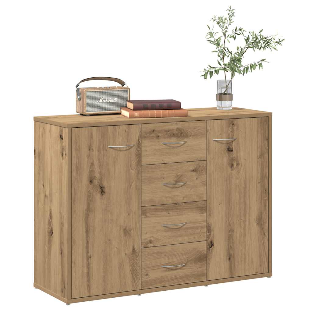 Skjenk Artisan Eik 88X30X64 Cm Konstruert Tre