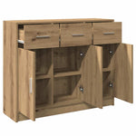 Skjenk Artisan Eik 91X28X75 Cm Konstruert Tre
