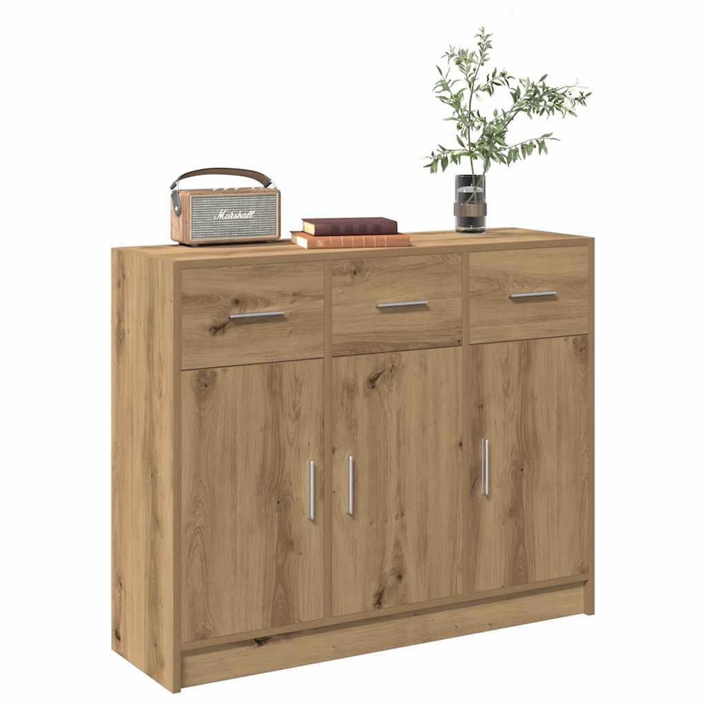 Skjenk Artisan Eik 91X28X75 Cm Konstruert Tre
