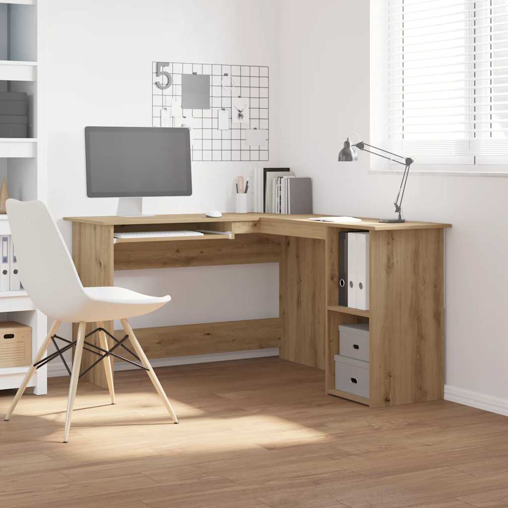 Hjørnepult Artisan Eik 120X140X75 Cm Konstruert Tre