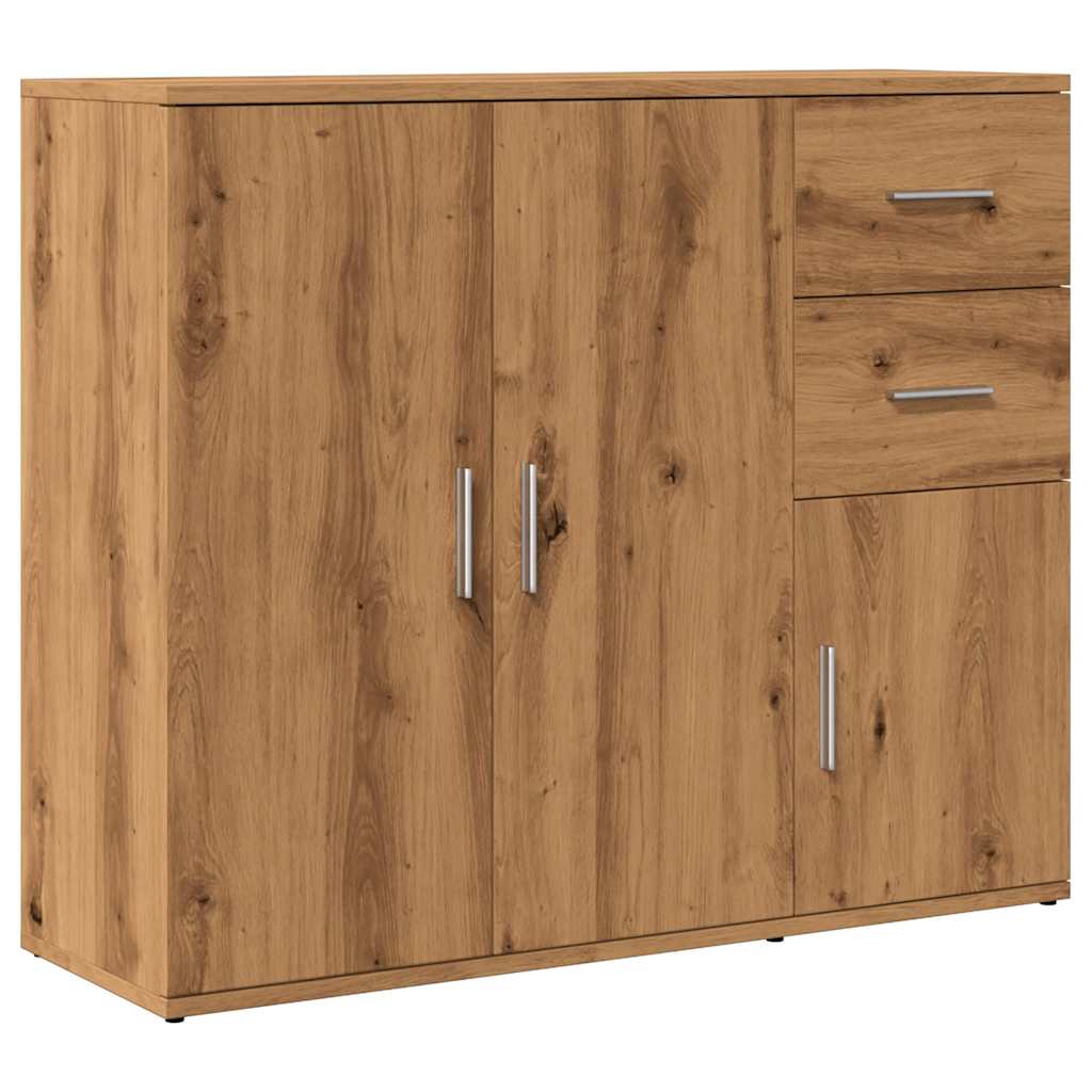 Skjenk Artisan Eik 91X29,5X75 Cm Konstruert Tre