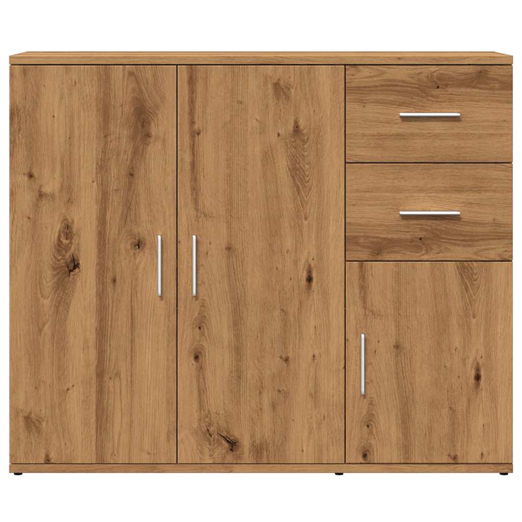 Skjenk Artisan Eik 91X29,5X75 Cm Konstruert Tre