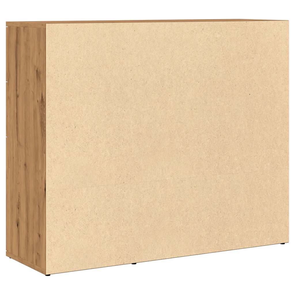 Skjenk Artisan Eik 91X29,5X75 Cm Konstruert Tre