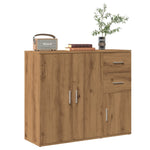 Skjenk Artisan Eik 91X29,5X75 Cm Konstruert Tre