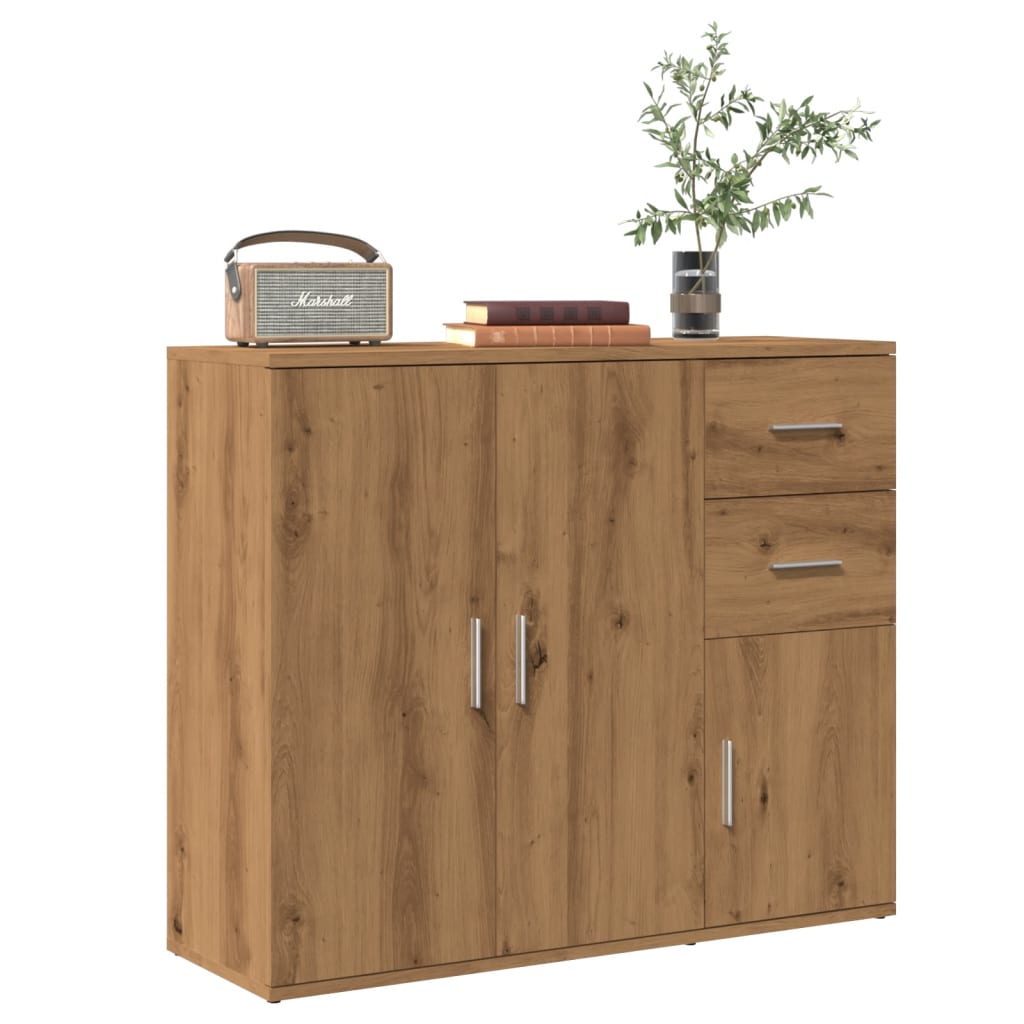 Skjenk Artisan Eik 91X29,5X75 Cm Konstruert Tre