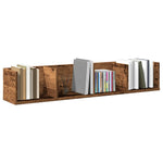 Veggmontert Cd-Hylle Gammelt Tre 100X18X18 Cm Konstruert Tre