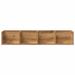 Veggmontert Cd-Hylle Artisan Eik 100X18X18 Cm Konstruert Tre