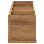 Veggmontert Cd-Hylle Artisan Eik 100X18X18 Cm Konstruert Tre