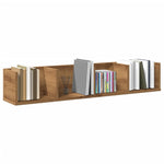 Veggmontert Cd-Hylle Artisan Eik 100X18X18 Cm Konstruert Tre