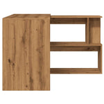 Hjørnepult Artisan Eik 200,5X50X76 Cm Konstruert Tre