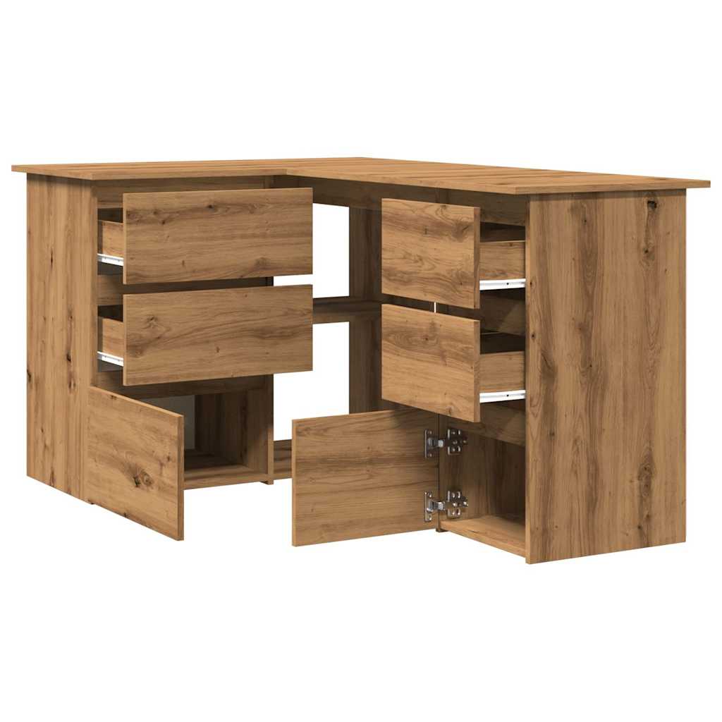 Hjørnepult Artisan Eik 145X100X76 Cm Konstruert Tre