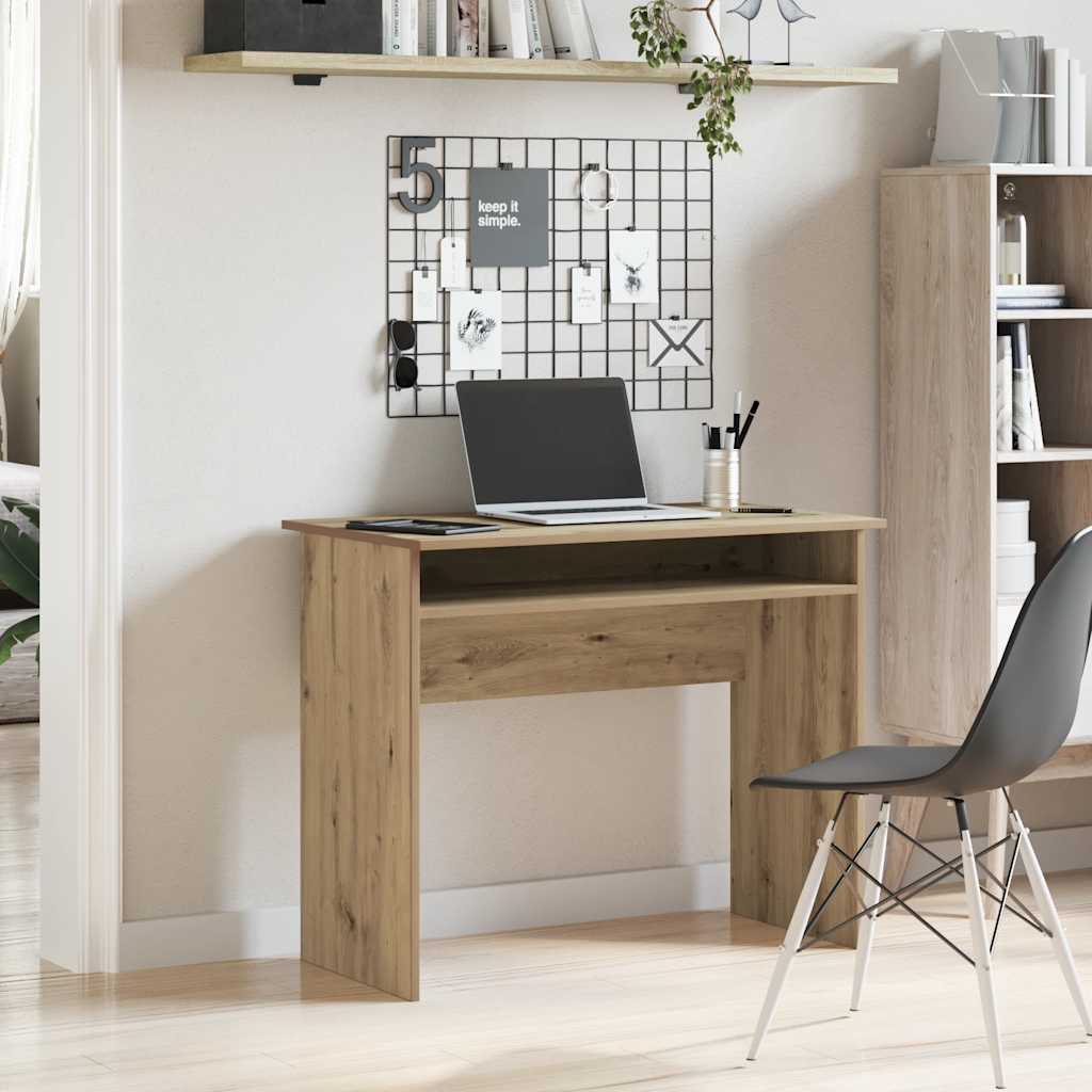 Skrivebord Artisan Eik 90X50X74 Cm Konstruert Tre