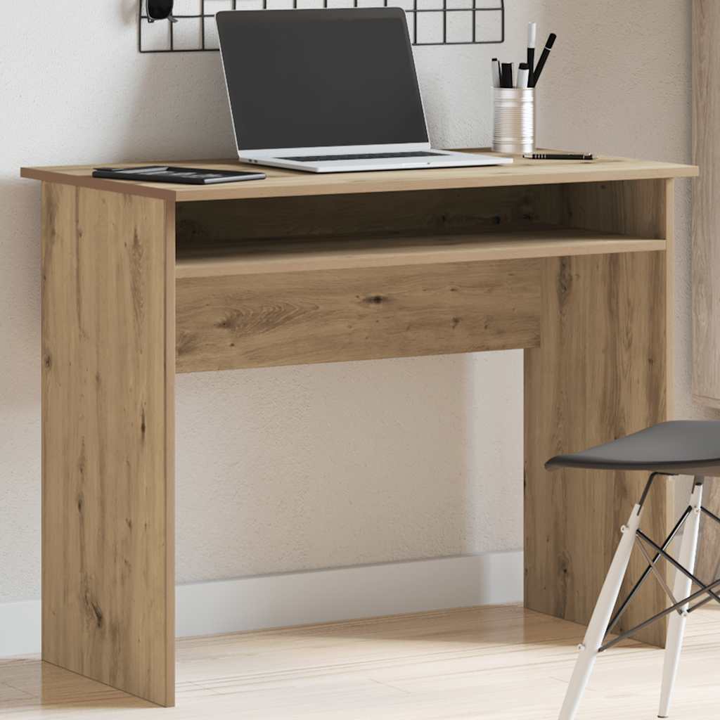 Skrivebord Artisan Eik 90X50X74 Cm Konstruert Tre