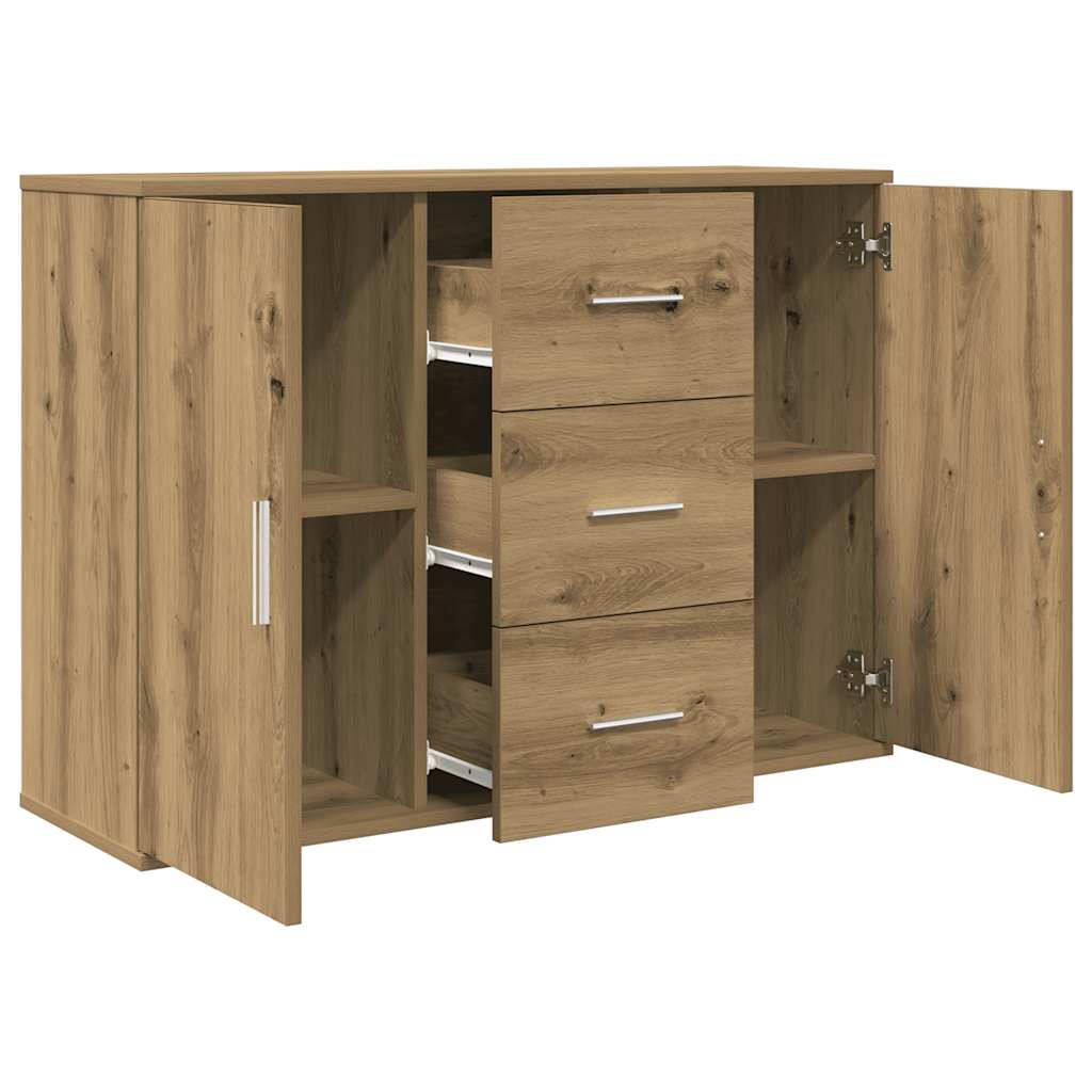 Skjenk Artisan Eik 90X29,5X65 Cm Konstruert Tre