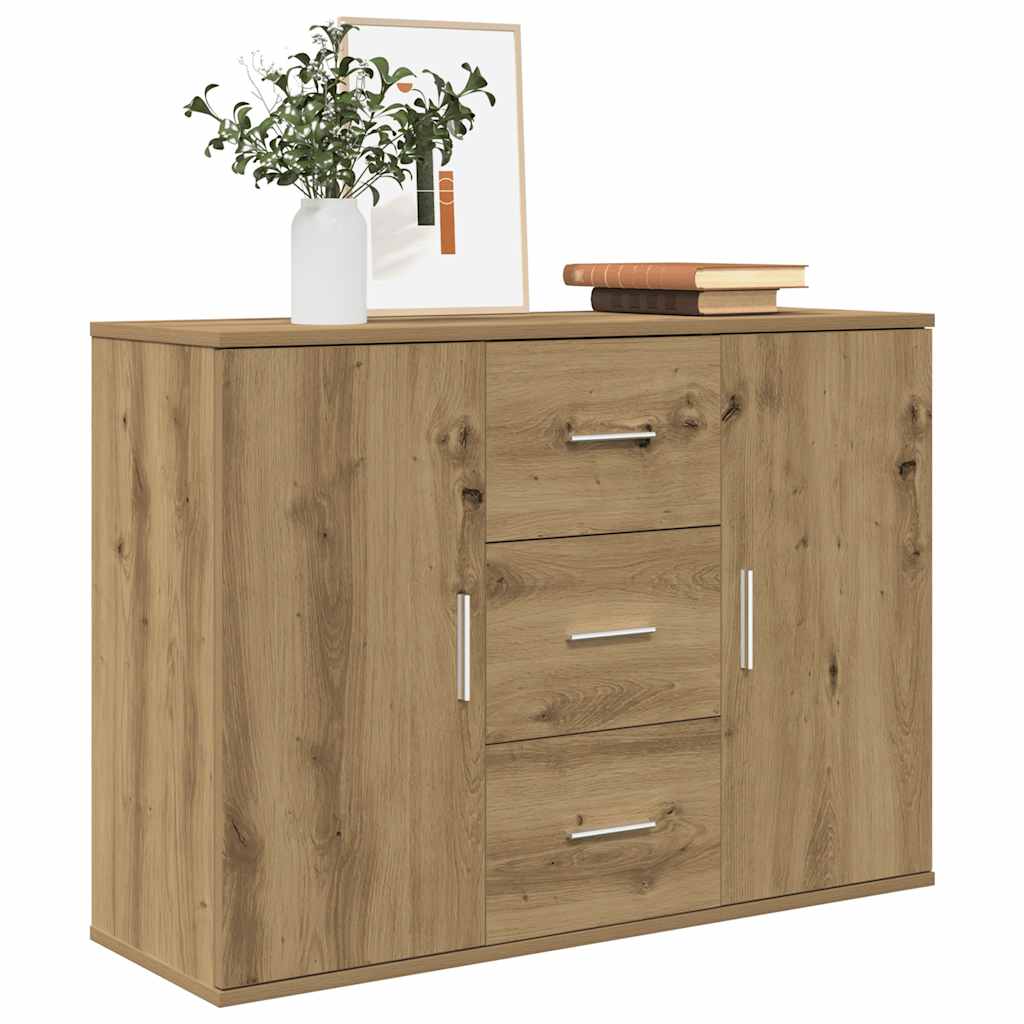 Skjenk Artisan Eik 90X29,5X65 Cm Konstruert Tre