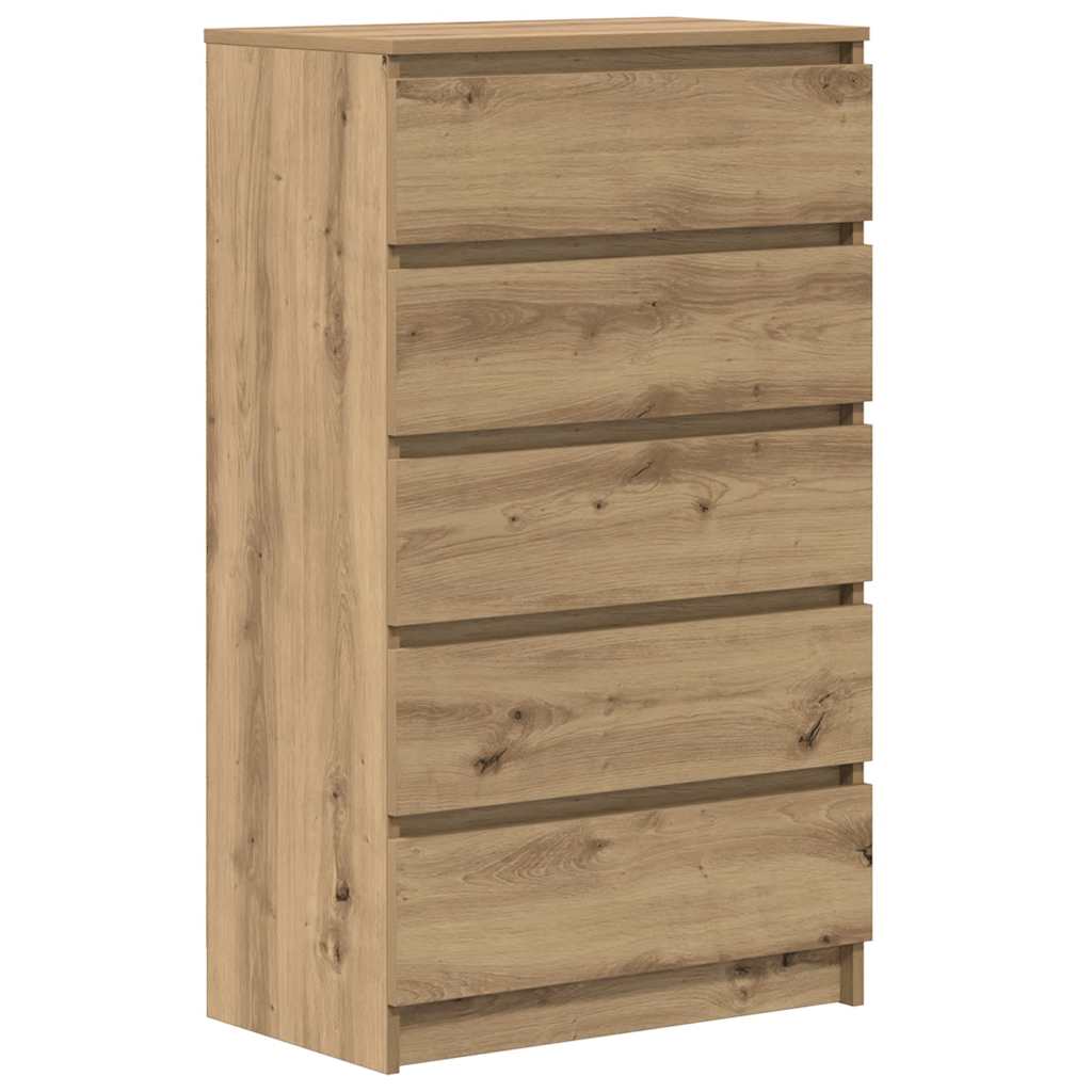 Kommode Artisan Eik 60X36X103 Cm Konstruert Tre