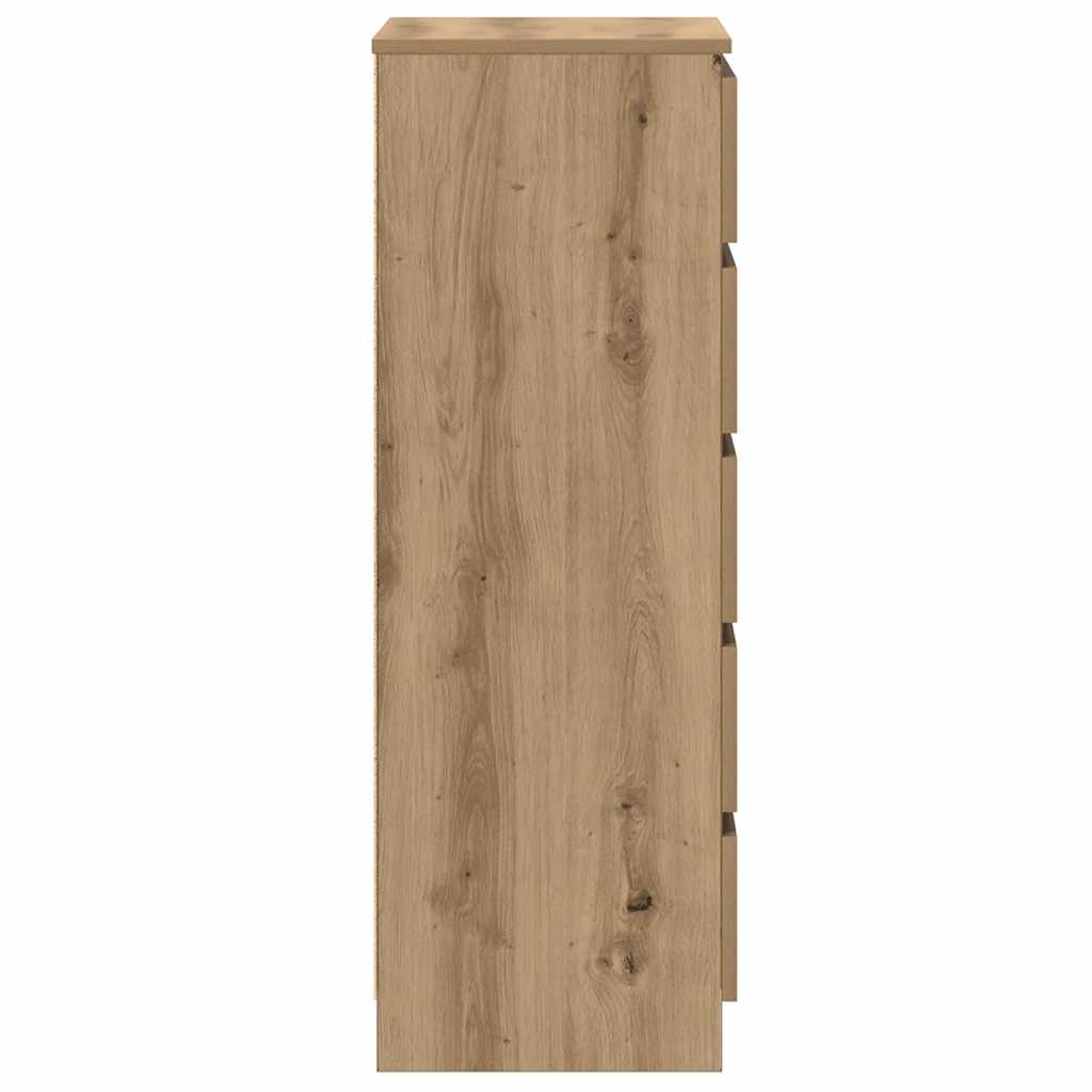 Kommode Artisan Eik 60X36X103 Cm Konstruert Tre