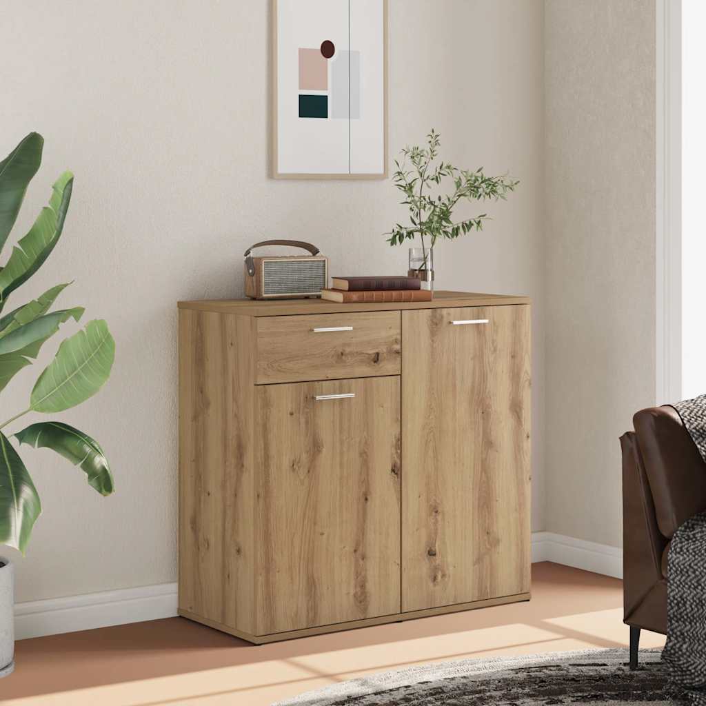 Skjenk Artisan Eik 80X36X75 Cm Konstruert Tre