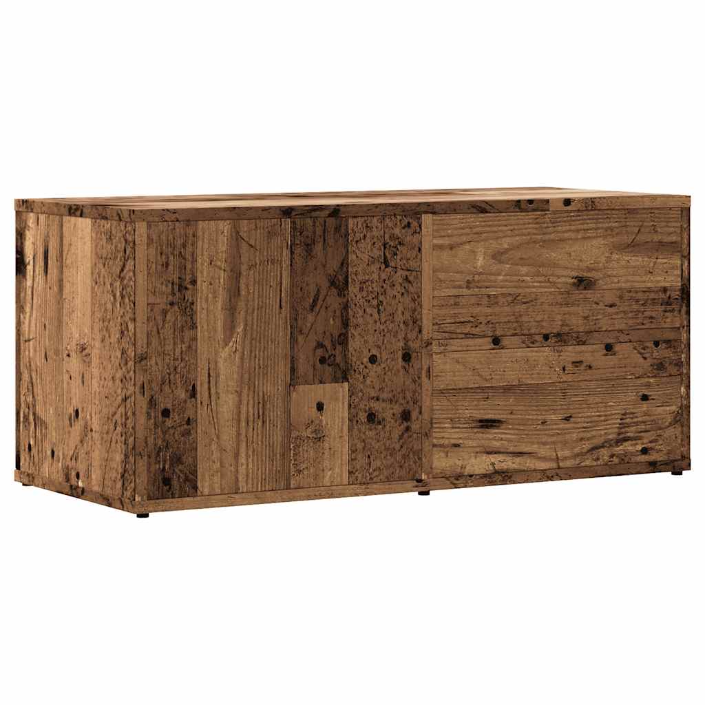 Tv-Benk Gammelt Tre 80X34X35,5 Cm Konstruert Tre