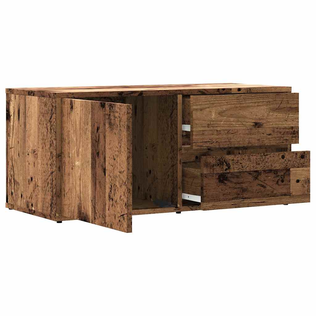 Tv-Benk Gammelt Tre 80X34X35,5 Cm Konstruert Tre
