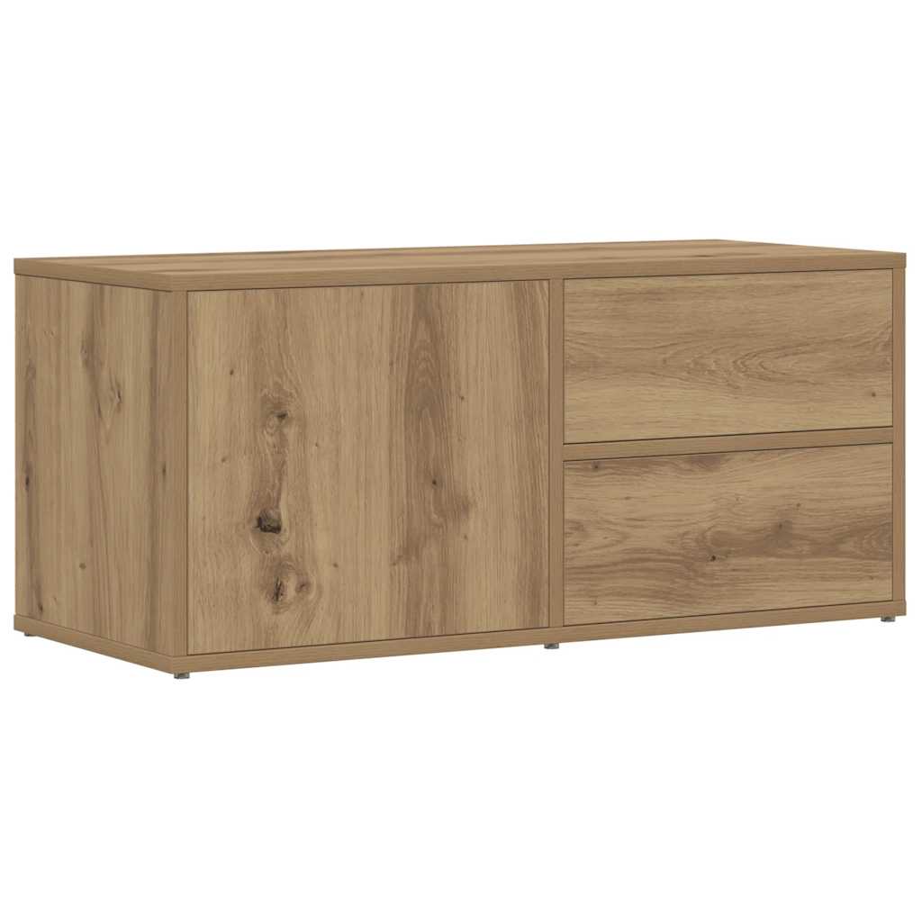 Tv-Benk Artisan Eik 80X34X35,5 Cm Konstruert Tre