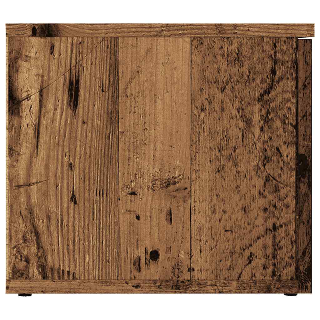 Tv-Benk Gammelt Tre 80X34X30 Cm Konstruert Tre