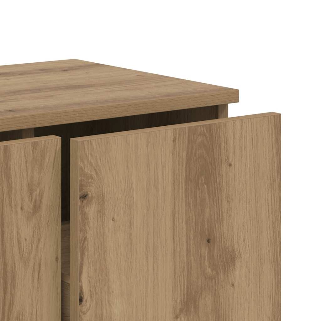Tv-Benk Artisan Eik 80X34X30 Cm Konstruert Tre
