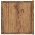 Vegghengt Tv-Benk Artisan Eik 120X30X30 Cm Konstruert Tre