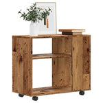 Sidebord Gammelt Tre 70X35X55 Cm Konstruert Tre