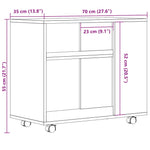 Sidebord Artisan Eik 70X35X55 Cm Konstruert Tre