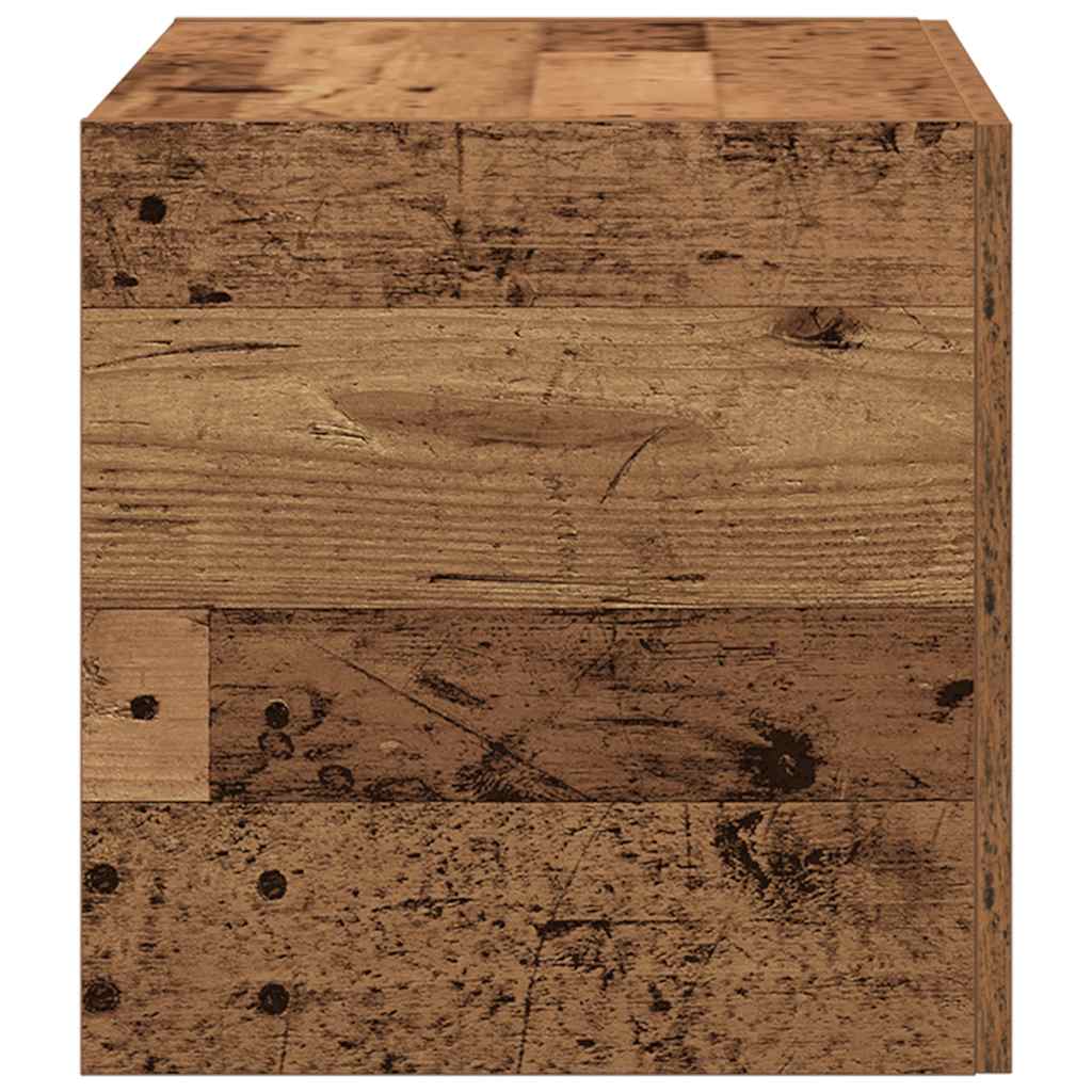 Veggskap Gammelt Tre 80X39X40 Cm Konstruert Tre