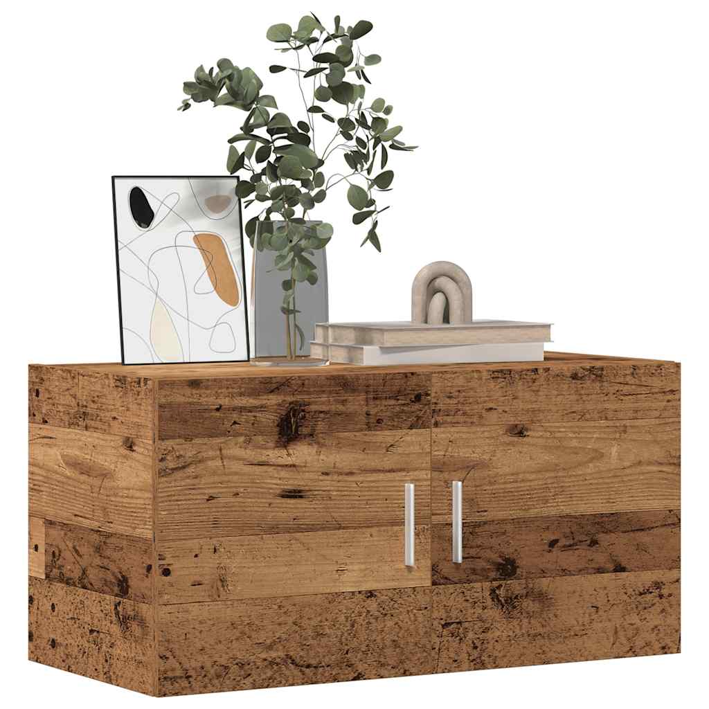 Veggskap Gammelt Tre 80X39X40 Cm Konstruert Tre