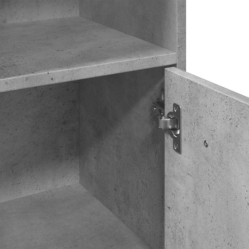 Baderomsskap Betonggrå 30X30X95 Cm Sponplate