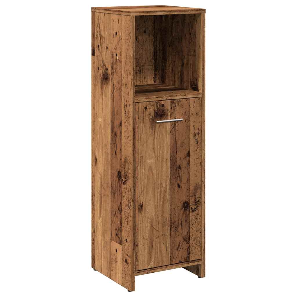 Baderomsskap Gammelt Tre 30X30X95 Cm Konstruert Tre