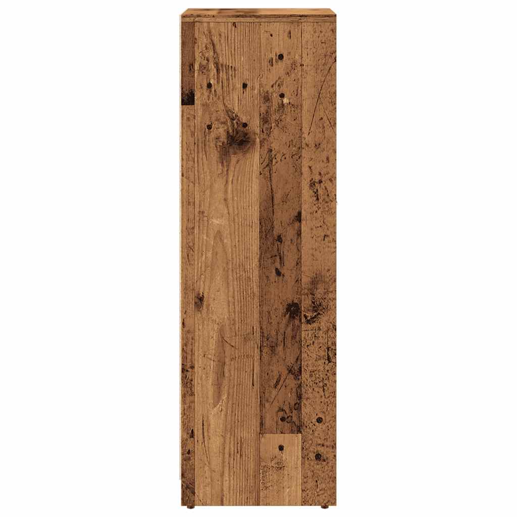 Baderomsskap Gammelt Tre 30X30X95 Cm Konstruert Tre