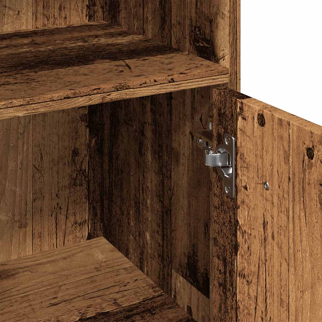 Baderomsskap Gammelt Tre 30X30X95 Cm Konstruert Tre