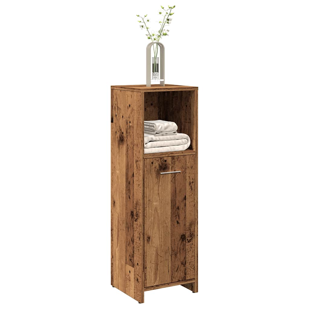 Baderomsskap Gammelt Tre 30X30X95 Cm Konstruert Tre