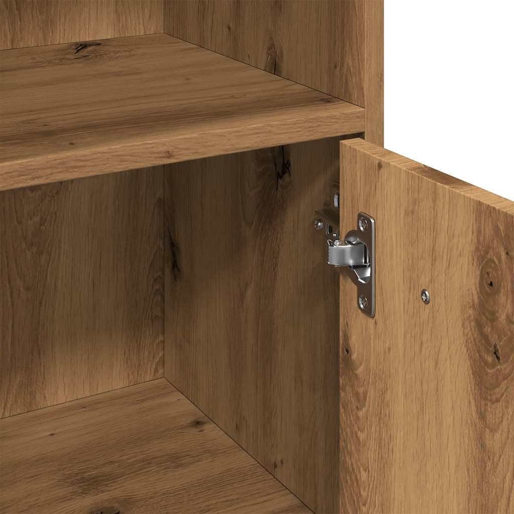 Baderomsskap Artisan Eik 30X30X95 Cm Konstruert Tre