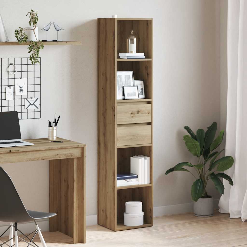 Bokhylle Artisan Eik 36X30X171 Cm Konstruert Tre