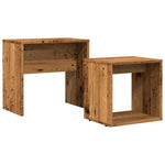 Stablebare Salongbord 2 Stk Gammelt Tre Konstruert Tre