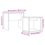 Stablebare Salongbord 2 Stk Gammelt Tre Konstruert Tre