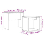 Stablebare Salongbord 2 Stk Artisan Eik Konstruert Tre