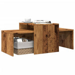 Salongbord Gammelt Tre 100X48X40 Cm Konstruert Tre