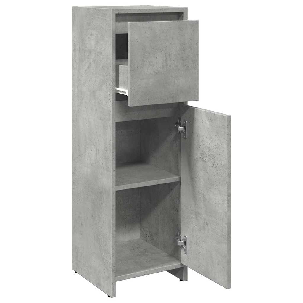 Baderomsskap Betonggrå 30X30X95 Cm Sponplate