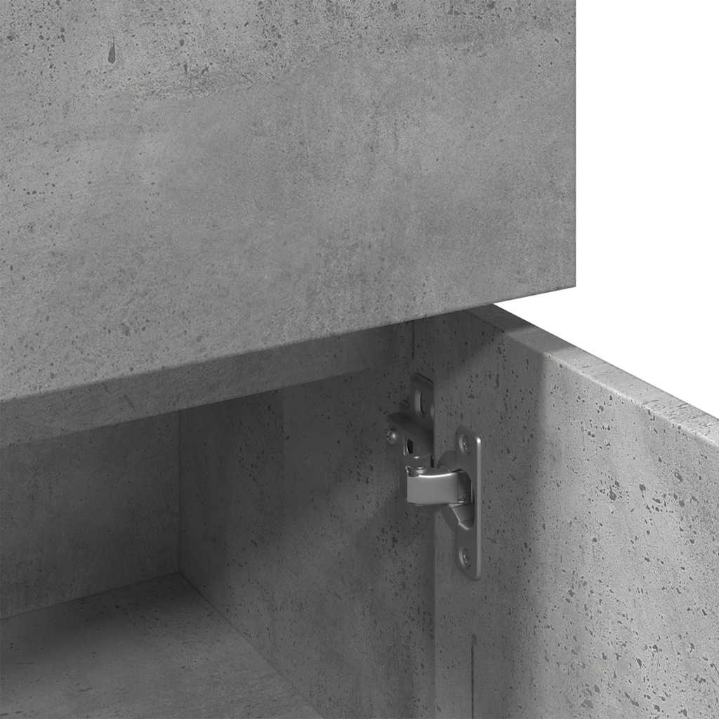 Baderomsskap Betonggrå 30X30X95 Cm Sponplate